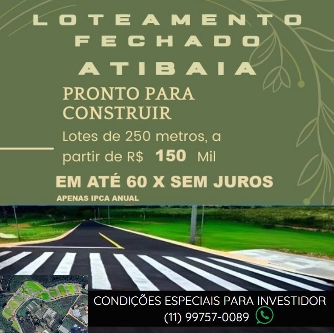 Terreno/Lote  venda  no Tanque - Atibaia, SP. Imveis